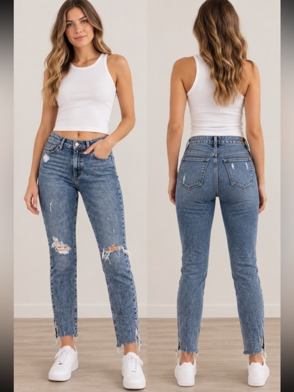 Joe’s Jeans High Rise Distressed Skinny Ankle Jeans Size 26